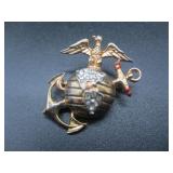 Sterling Brooch w/ Stones