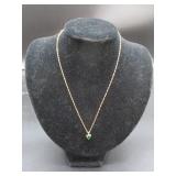 14k Necklace w/ Emerald? 10k Pendant