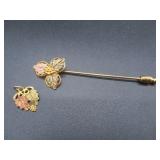 10k Stick Pin & Pendant
