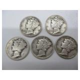 Mercury Dimes - 1942-45 & 192_