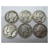 Mercury Dimes - 1940-45