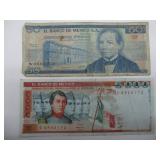 2 Foreign Bills - Mexico