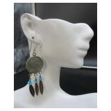 Buffalo Nickel Earrings w/ Silver Hooks