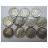 11 - 1964 Silver Roosevelt Dimes