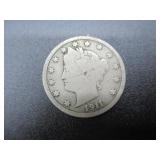 1911 USA 5 Cents Coin