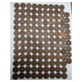 1951 D USA Copper Wheat Pennies