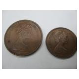 Two Foreign Coins - 1971