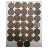 32 USA Copper Wheat Pennies