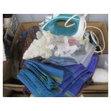 Iron, Fabric, Yarn, Sewing Implements