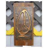 Copper Toned Seed Pod Art