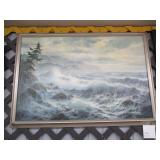 Ocean Oil Painting by June Nelson