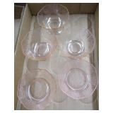 Pink Depression Glass Dessert Dishes