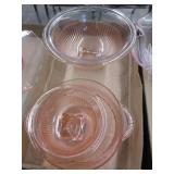 Pink Hazel Atlas & Depression Glass Bowl