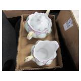 Hand painted Sugar & Creamer Set