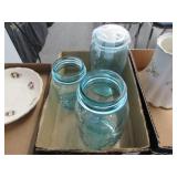 Three Blue Jars
