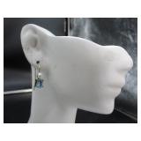 Silver Earrings w/ Stones