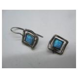 Silver Earrings w/ Stones