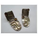 Silver Earrings w/ Stones