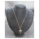 10k Necklace w/ Cross