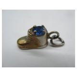 Silver Shoe Pendant w/ Stone
