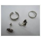 Silver Rings & Earrings