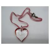 Yummi Glass Heart on Ribbon
