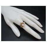 10K Ring w/ Stones