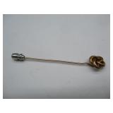 10K Stick Pin w/ Stone