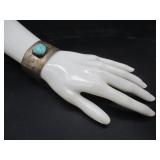 Sterling Cuff Bracelet w/ Turquoise?