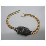Silver Charm w/ Gold Tone Band