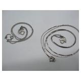 Silver Chains & Best-Friend Pendants