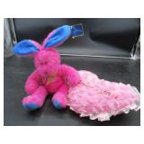 Royal Plush Rabbit & Pink Pillow