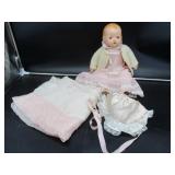 Alexander Pinkie Doll w/Blanket & Bonnet