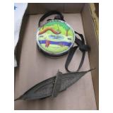 Pitfall Canteen & Metal Viking Model Ship