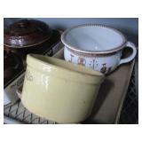 Chamber Pot & Pacific Stoneware Butter Crock
