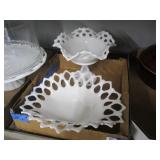 Two Milk Glass Dishes