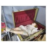 VTG Doll in Suitcase