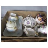 China Dishes- Teacups, Sugar/Creamer, Bell