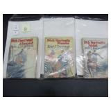 Three 'Dick Merriwell' Pulps- 1903, 1904, 1905
