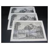 Lloyd Harting - Three Laminated Placemats