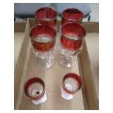 Kings Crown Tiffin Footed Goblets & Cordials
