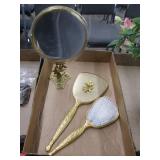 Goldtone Vanity Set