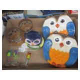 Owl Plates, Glasses, Dish & Sakura Glasses