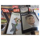 Post & Life Magazines - 1950's-1970's