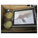 Eagle Foil Art, Clock Pencil Sharpener, Coasters