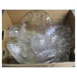 Glassware - Serving Platter, Bowls, Lidded Dish