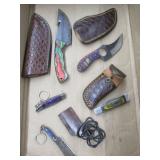 Five Knives- Three Damascus