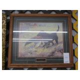 'Black Labrador' Framed Pring