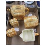 1940's Ceramic Teapot & Table Set
