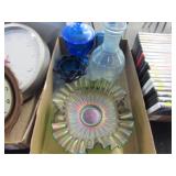 Colored Glassware - Bottles, Decanter, Dishes
